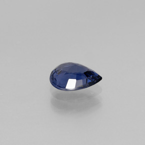 Espinélio azul natural 1,04ct, formato de pêra, VVS-VS
