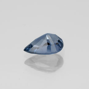 Espinélio azul natural 1,29ct, formato de pêra, VS