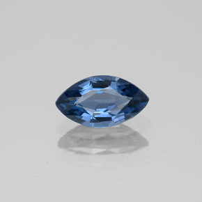 Espinélio azul natural 0,98ct, marquise, VS-SI