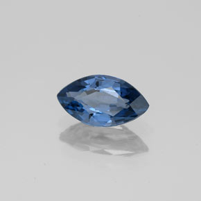 Espinélio azul natural 0,98ct, marquise, VS-SI
