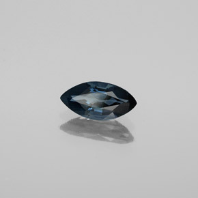 Espinélio azul natural 0,88ct, marquise, VS