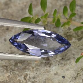 Espinélio violeta natural 0,86ct, marquise, VS-SI