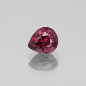 Espinélio vermelho natural 1,06ct, formato de pêra, VS