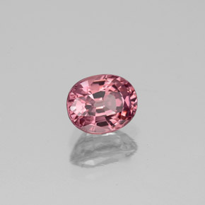 Espinélio rosa natural 1,16ct, corte oval, VS