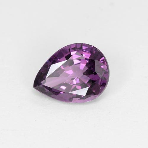 Espinélio roxo natural 1,02ct, formato de pêra, VS