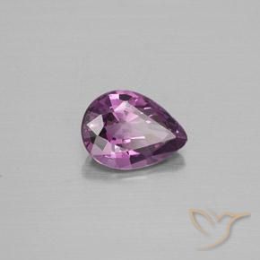 Espinélio Roxo médio-claro Natural 1.00ct, Formato de pêra, VS
