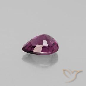 Espinélio roxo natural 1,29ct, formato de pêra, VS