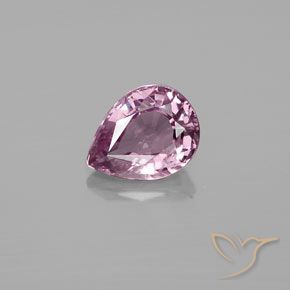 1.15ct Natural cinza-roxo Espinélio, Formato de pêra, VS