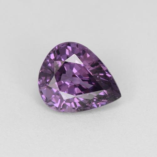 Espinélio violeta natural 1,04ct, formato de pêra, VS