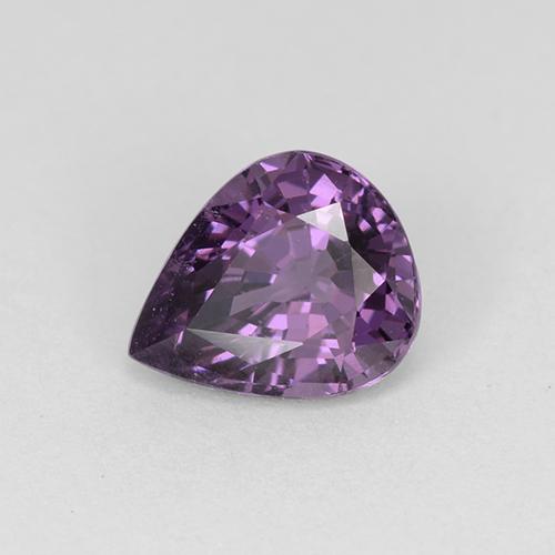 Espinélio violeta natural 1,04ct, formato de pêra, VS