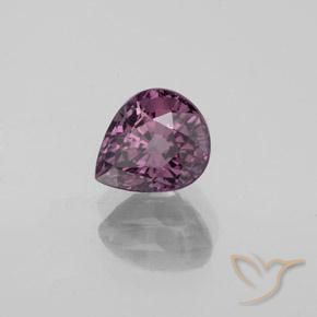 Espinélio Roxo escuro Natural 1.06ct, Formato de pêra, VVS-VS