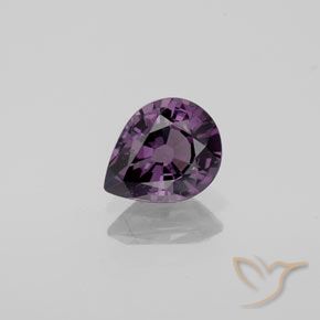 1.08ct Natural Roxo profundo Espinélio, Formato de pêra, VVS-VS