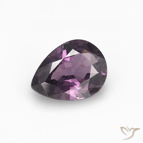 0.99ct Natural Roxo profundo Espinélio, Formato de pêra, VS
