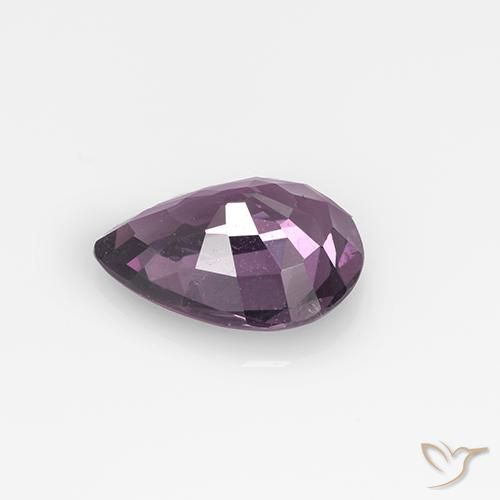 Espinélio Roxo profundo Natural 0.99ct, Formato de pêra, VS