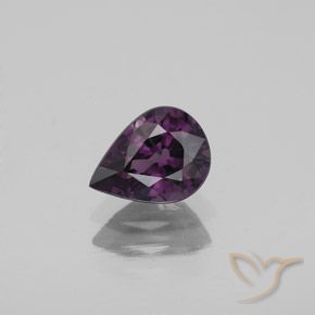 1.07ct Natural Roxo profundo Espinélio, Formato de pêra, VVS-VS