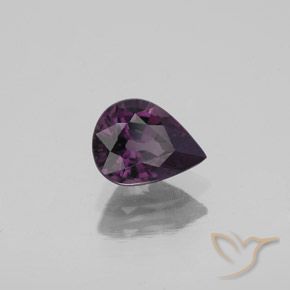 Espinélio Roxo profundo Natural 1.07ct, Formato de pêra, VVS-VS
