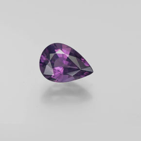 Espinélio Roxo médio-escuro Natural 1.64ct, Formato de pêra, VVS