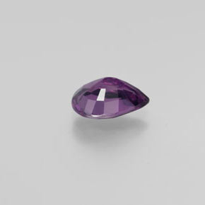 Espinélio Roxo médio-escuro Natural 1.64ct, Formato de pêra, VVS
