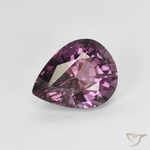 Espinélio roxo médio Natural 1.51ct, Formato de pêra, VVS-VS
