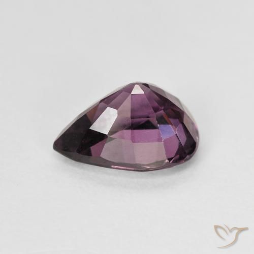 Espinélio roxo médio Natural 1.51ct, Formato de pêra, VVS-VS