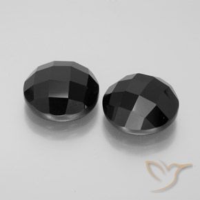 Pedras preciosas de Espinélio Preto natural de 14.22 ct, Redondo, Opaco