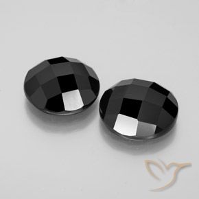 Pedras preciosas de Espinélio Preto natural de 11.99 ct, Redondo, Opaco