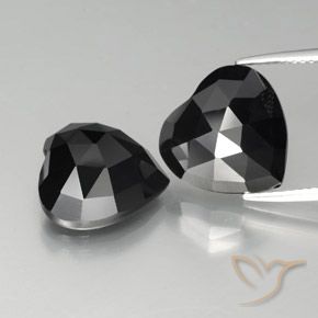 17.73ctw Natural Preto Espinélio, Coração, Opaco