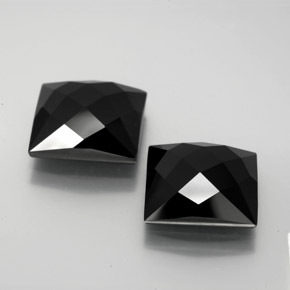 Pedras preciosas de Espinélio Schorl natural de 16.07 ct, Quadrado, Opaco