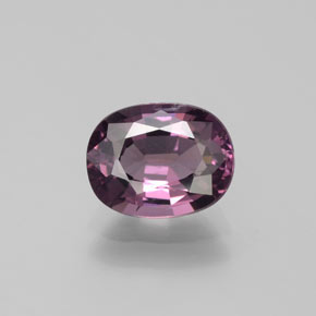 Espinélio roxo natural 1,54ct, corte oval, VS