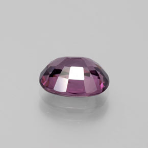 Espinélio roxo natural 1,54ct, corte oval, VS