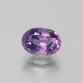 Espinélio violeta natural 1,44ct, corte oval, VS