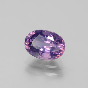 Espinélio violeta natural 1,44ct, corte oval, VS