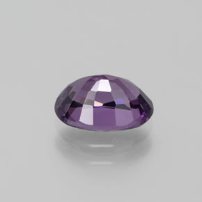 Espinélio roxo natural 1,48ct, corte oval, VVS