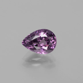 Espinélio roxo natural 1,47ct, formato de pêra, VS