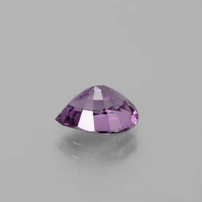 Espinélio roxo natural 1,47ct, formato de pêra, VS