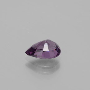 Espinélio roxo natural 1,35ct, formato de pêra, VVS