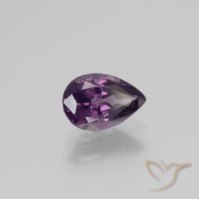 Espinélio Roxo profundo Natural 1.61ct, Formato de pêra, VS