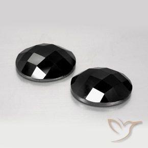Pedras preciosas de Espinélio Preto natural de 14.85 ct, oval, Opaco
