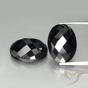 22.02ctw Natural Preto Espinélio, oval, Opaco