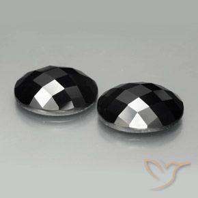 Pedras preciosas de Espinélio Preto natural de 20.90 ct, oval, Opaco