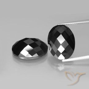 21.63ctw Natural Preto Espinélio, oval, Opaco