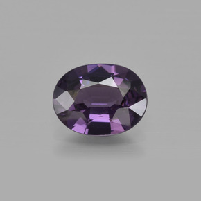 Espinélio violeta natural 1,36ct, corte oval, VVS
