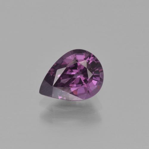 Espinélio violeta natural 1,30ct, formato de pêra, VVS-VS