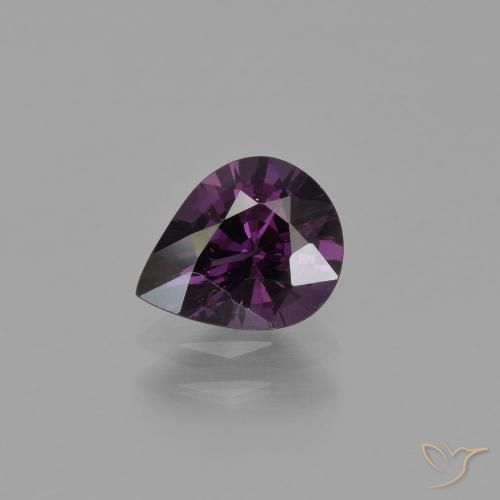 1.02ct Natural Framboesa Vermelho Roxo Espinélio, Formato de pêra, VVS