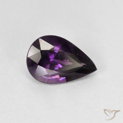 Espinélio uva roxa Natural 1.08ct, Formato de pêra, VS