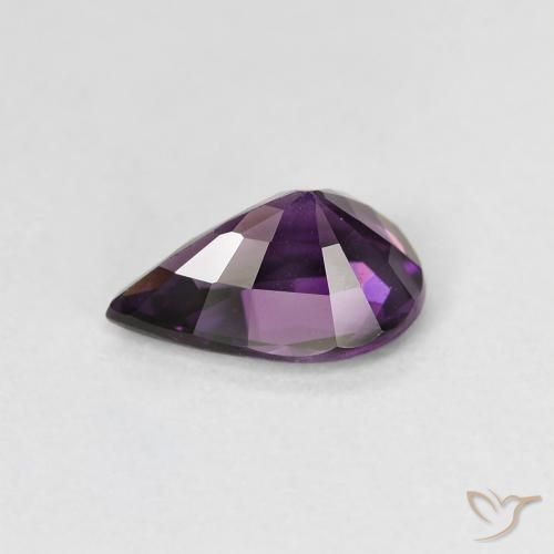 Espinélio uva roxa Natural 1.08ct, Formato de pêra, VS