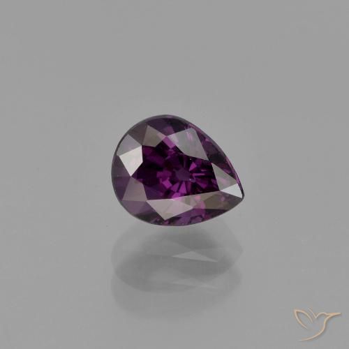 1.05ct Natural Roxo profundo Espinélio, Formato de pêra, VVS-VS
