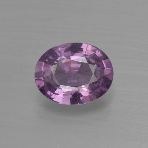 Espinélio roxo natural 1,43ct, corte oval, VS