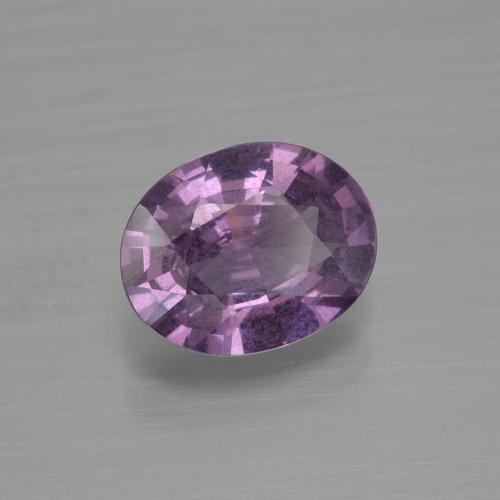 Espinélio roxo natural 1,43ct, corte oval, VS