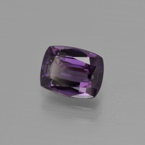 Espinélio roxo natural 1,06ct, almofada cortada, VS